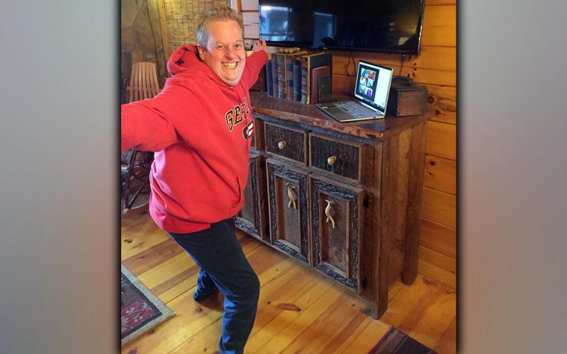 Eric Morris is a client who has been participating in the Mineral Springs Center, Inc. fun virtually through Medicaid’s Disaster Aid Plan.