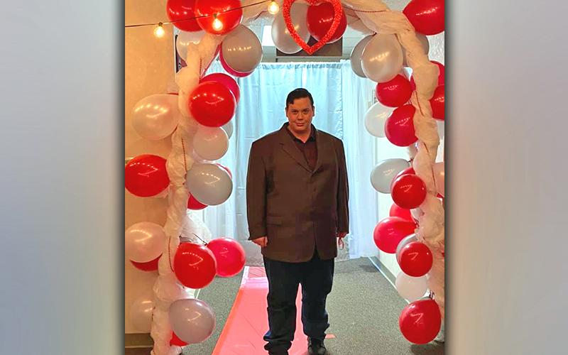 The Mineral Springs Center, Inc. hosted Tim Tebow’s charity event, “Night to Shine,” privately at their facility as the event itself was held virtually due to COVID-19. Shown is Michael Elliott during the center’s private event.