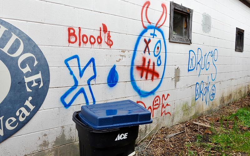 Downtown Blue Ridge businesses have been plagued by vandalism.