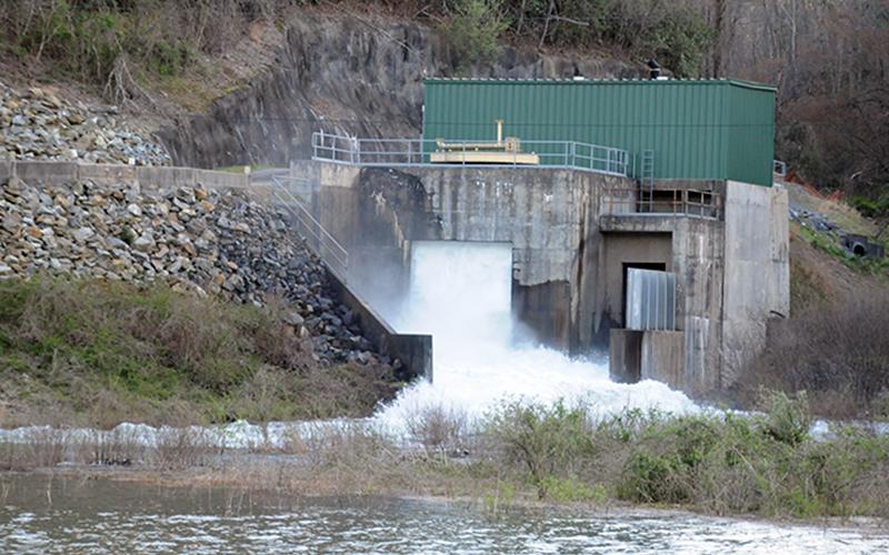 The Tennessee Valley Authority (TVA) is releasing more water than usual through Blue Ridge Lake Dam in order to lower the lake's level to normal in preparation for spring rains.