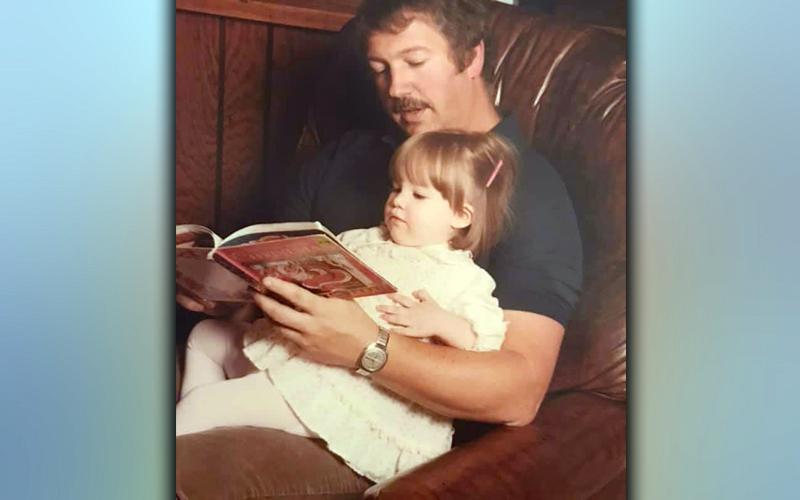 Sarah Welch credits a lot of her success in education and life to growing up as a Fannin County native with top-notch community members and educators like her father, Mike Ballew, who is shown reading with her as a young child.