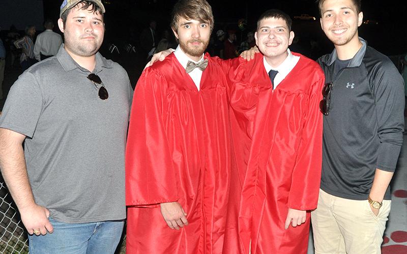 Copper Basin honored the Class of 2021 Thursday, May 20, at their graduation ceremony. Shown following the ceremony are, from left, Dakota Key, graduate Mason Key, graduate Hunter Graves and Ben Key.
