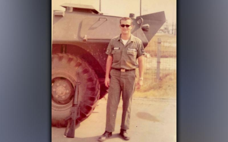 U.S. Air Force veteran Richard Crosley is shown while he was deployed in South Vietnam.