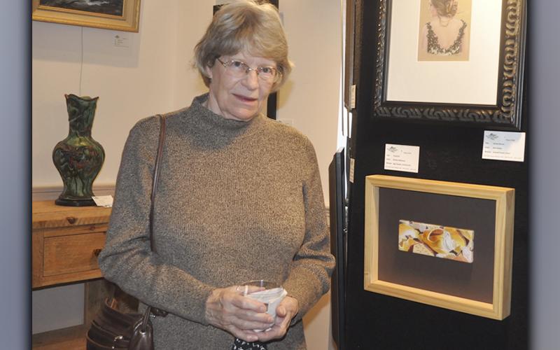 The Blue Ridge Mountains Arts Association hosted the Southern Appalachian Artist Guild’s  (SAAG) Autumn Member Show award ceremony and opening reception Saturday, October 16. Marilyn Williamson, of Cherry Log, took home first place in the 2D Other category for her Eggtempera piece titled “Sea Shells.”