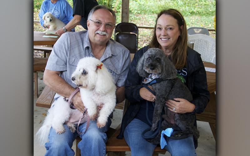 Bob Bradley, holding Lilly Grace Taylor, and Anna Bradley, holding Charley Brown Bradley, brought these cuties to St. Luke’s Episcopal Church in Blue Ridge for Saint Francis’ Animal Blessing Sunday, October 3. The event takes place annually at the church.