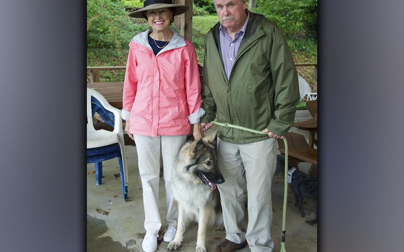 Jodi and Denise Wood brought their big girl Emma to be blessed for Saint Francis’ Animal Blessing at St. Luke’s Episcopal Church in Blue Ridge Sunday, October 3.