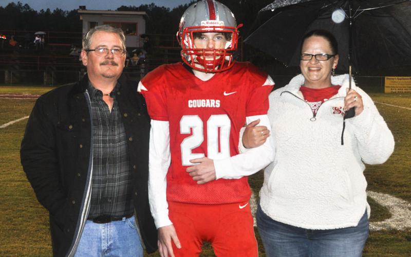 Taylor Coleman was one of the 16 golf, band, cheer and football seniors honored during Copper Basin’s last home football game Friday, October 29. Coleman was honored during the ceremony with Robert and Sabrina Coleman.