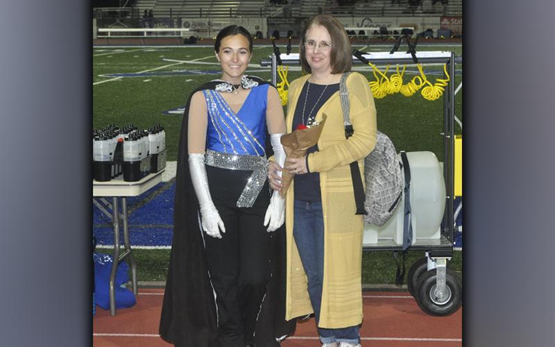 Hannah Mashburn was recognized with the other band seniors during Fannin County High School’s senior night ceremony Friday, November 5. Mashburn was escorted by Christy Bradburn.