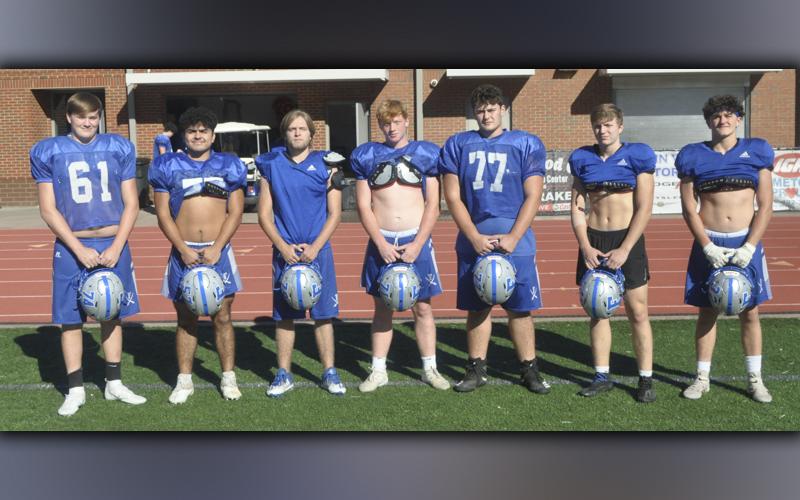 The Fannin County offensive line was recognized by Georgia High School Football Daily Newsletter Tuesday, October 26. The Rebels’ offensive line was named The Otter’s Chicken Offensive Line of the Week and consists of, from left, Dylan Collins, Rico Arellanes, Taylor Collis, Jeremy Tammen, Logan Long, and half backs Cade Sands and Issac Davis. They cleared the path to 367 yards rushing and six rushing touchdowns in a 42-7 victory over Chattooga in a game between teams unbeaten in region play. The victory pu