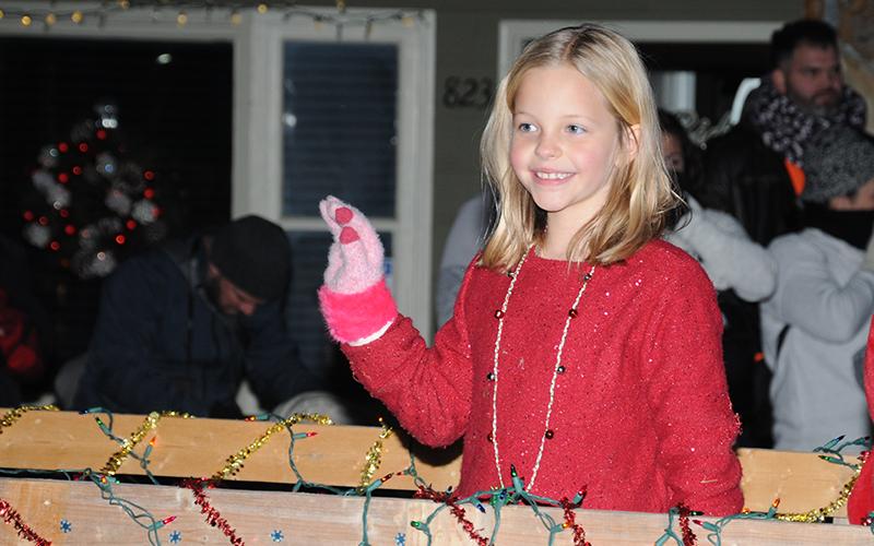 There was no absence of smiles during the Light Up Blue Ridge Parade.