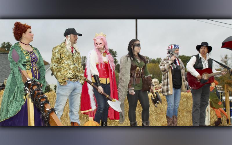 Amy Cantrell as Winnifred Sanderson from Hocus Pocus, Jesse Cantrell as Joe Exotic from Tiger King, Savannah Masters as Technoblade, Katana Tharpe as a Viking, Susan Catron as Willie Nelson and Nikki Kaylor as Waylon Jennings took to the stage for the 18 years or older costume contest category Saturday, October 30, at the Halloween Safe Zone.