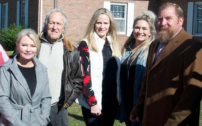 All the newly-elected members of the Blue Ridge City Council, with the exception of Bill Bivins, attended the Veterans Day Ceremony Saturday, November 6, at Veterans Memorial Park. Those in attendance are, from left, Mayor Rhonda Haight and council members Dr. William Whaley, Angie Arp, Christy Kay and Jack Taylor.
