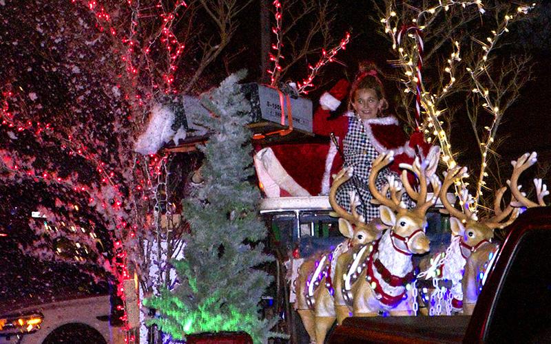 Little Cindy Lou Who came all the way from Whoville to take part in the Light Up Blue Ridge Parade Saturday night, November 27. Light Up Blue Ridge is sponsored by the Blue Ridge Business Association.