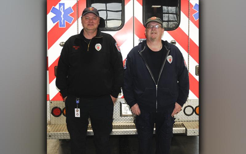 Bobby Long, right, joined the Fannin County Fire Department in 1984 at the age of 17. Now, 37 years later, he is the subject of a profile written by Chris Thurman, left.