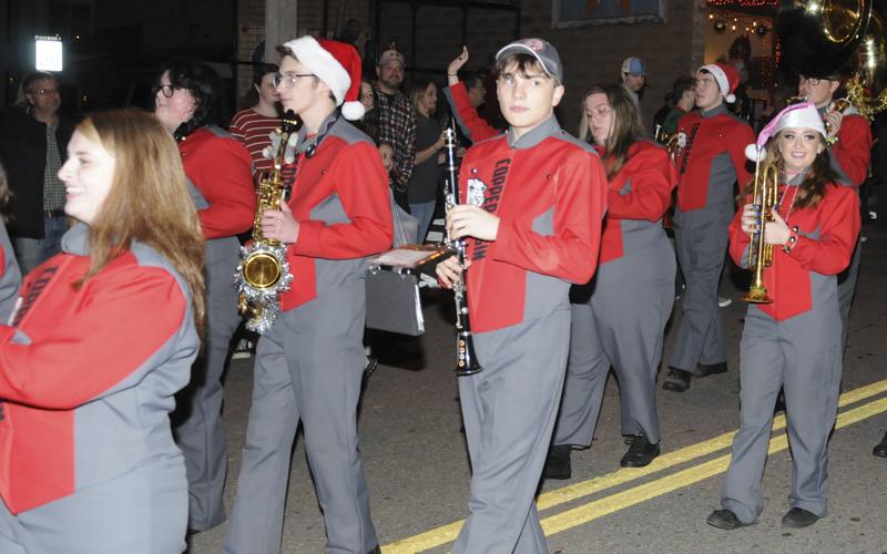 The Copper Basin High School Band was a hit in the Ducktown Christmas parade.