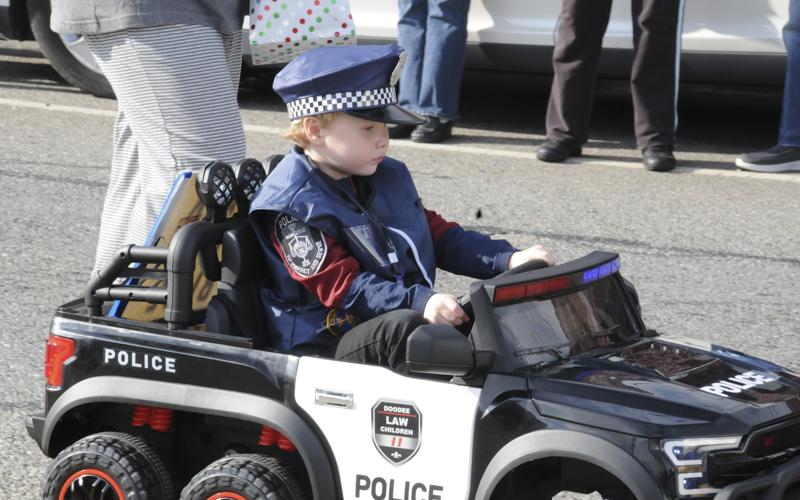 This youthful police officer paraded through the twin cities of Copperhill and McCaysville for the annual Copperhill Kiwanis Club Christmas Parade.