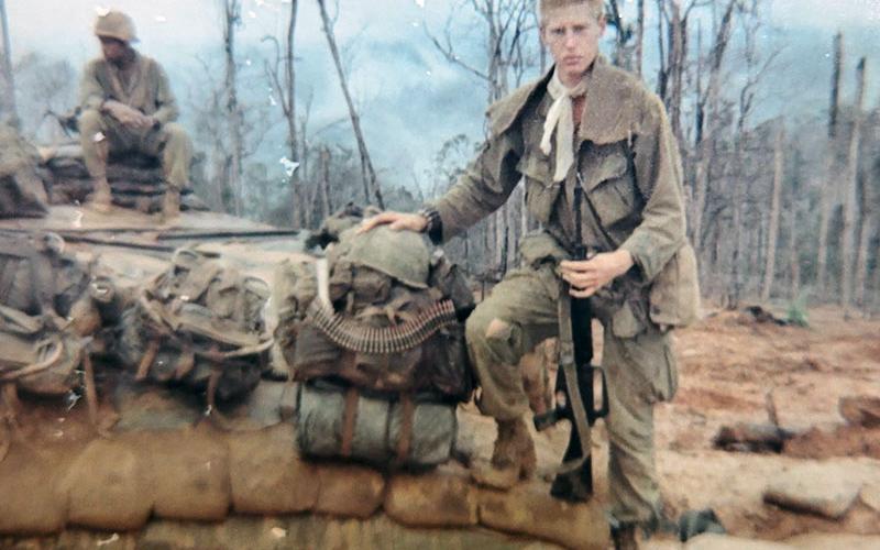 U.S. Army veteran Floyd Ballance is shown getting ready to go out on an operation while in and around Vietnam and Cambodia.