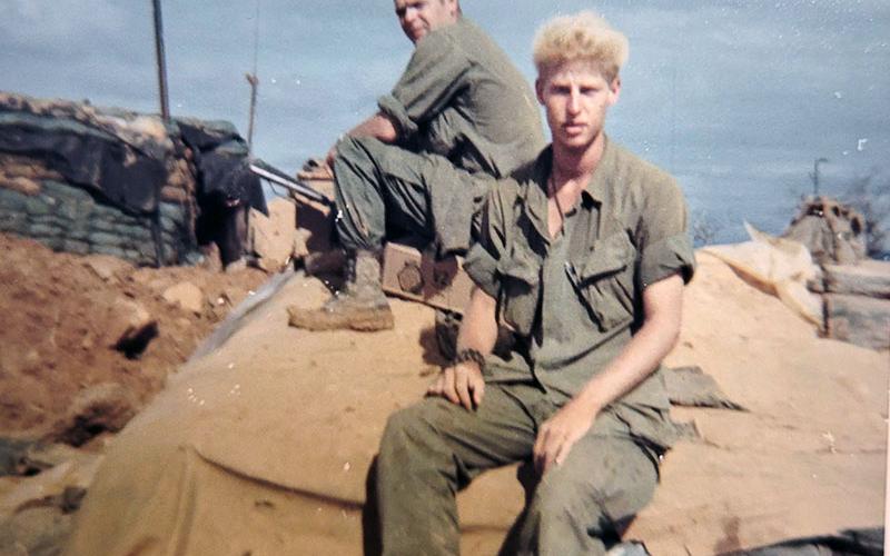 U.S. Army veteran Floyd Ballance is shown during his time overseas as an infantryman of the Vietnam War.