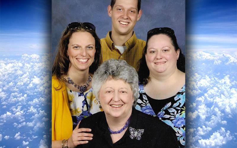 Sandra Hyder, pictured middle (1942 - 2022)