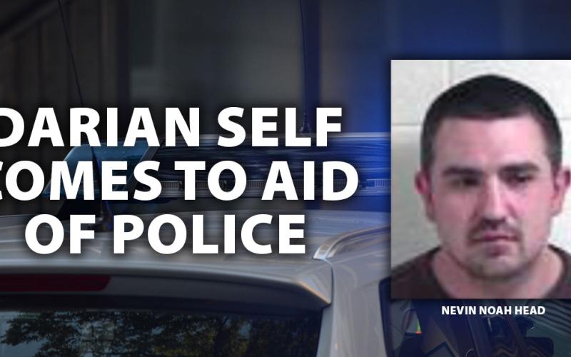 Self helps McCaysville police chase down suspect, Nevin Noah Head.