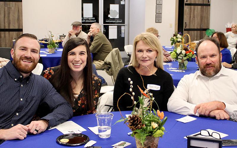 Shown attending the Blue Ridge Mountain Trout Unlimited’s (BRMTU) sold-out Back the Brookies Winter Bash Saturday January 29 are, from left, David and Abigail Haight, Blue Ridge Mayor Rhonda Haight, and her husband, David.
