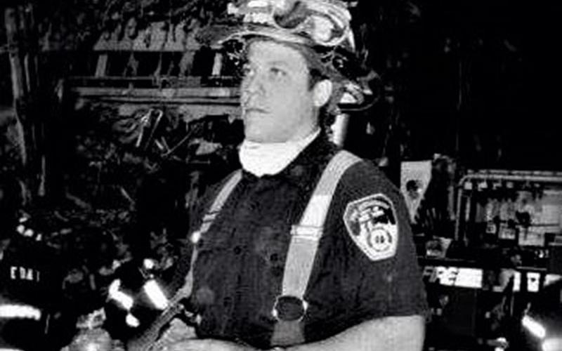Charles Tyger Vollrath is shown at Ground Zero after 9/11.