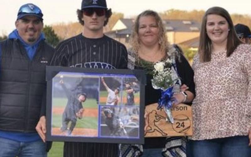 Senior Jason Pearson was escorted by Jason and Julee Pearson and sister, Montana Pearson.