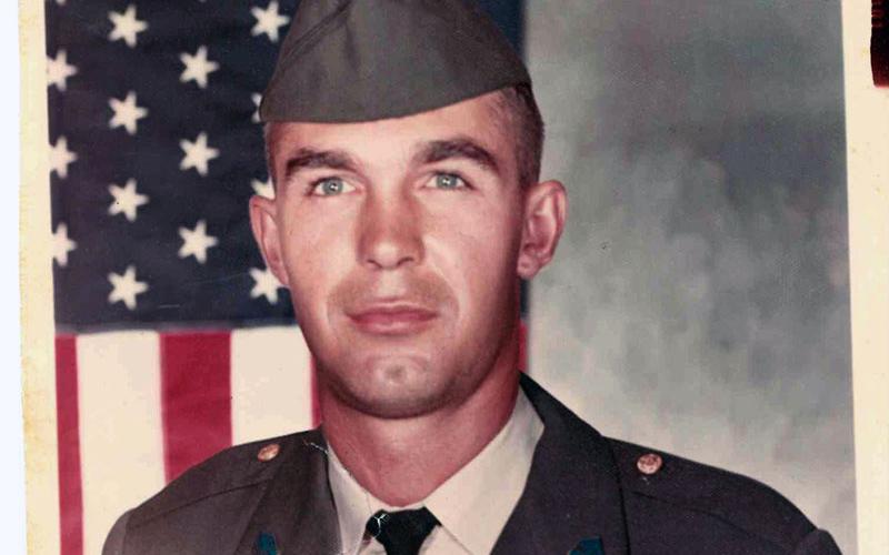 Steve Strickland in November 1969 at Fort Benning, Georgia.