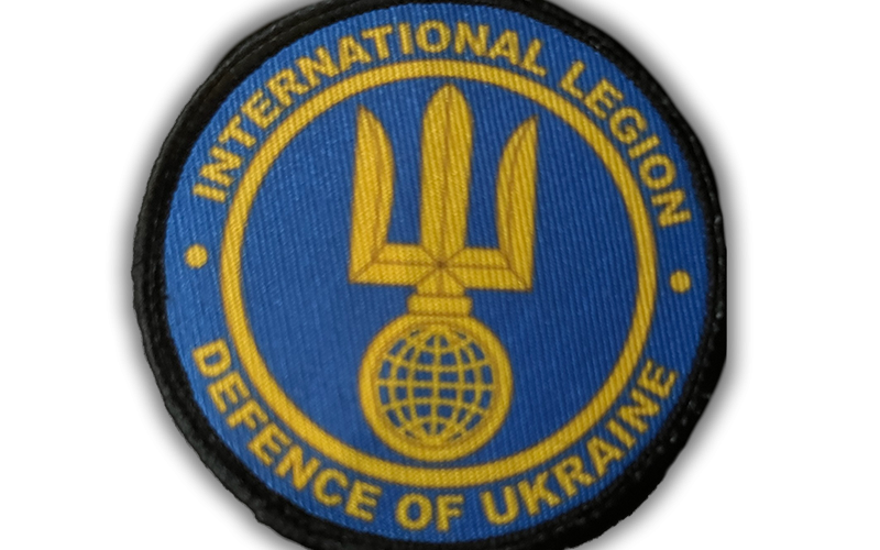 This is the official patch issued volunteers joining the International Legion Defnece of Ukraine.