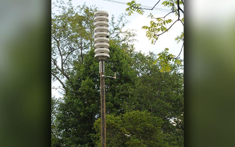 This warning siren at Tammen Park will be one of four downstream from Blue Ridge Dam that will be tested Thursday between 10 a.m. and 2 p.m.