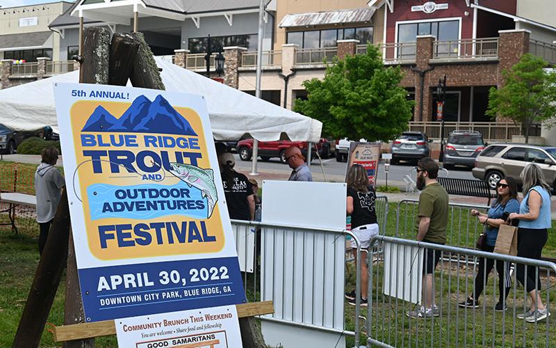 The 2022 Blue Ridge Trout and Outdoor Adventures Festival presented by the Blue Ridge Mountain Trout Unlimited (BRMTU) chapter drew large crowds to downtown Blue Ridge city park Saturday, April 30.