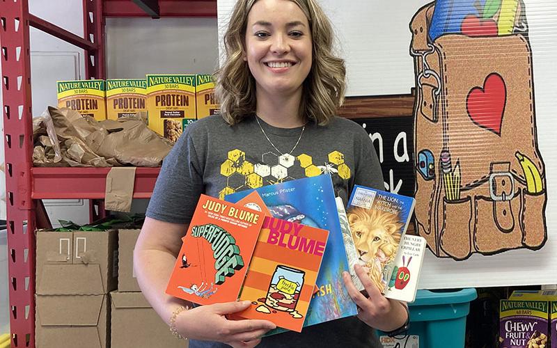 Cayley Hamilton has provided books to 536 children through Snack in a Backpack as a project that began as “Feed and Read Fannin.” That project has now grown into a non-profit organization with plans to continue supplying books every year.
