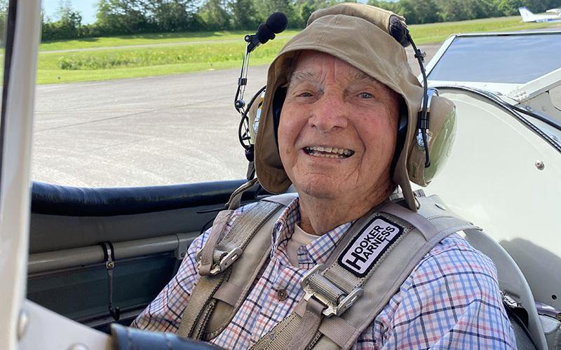 WW II veteran Bill Langford was one of the recipients of this year’s Dream Flight, which took to the skies Friday, June 10.