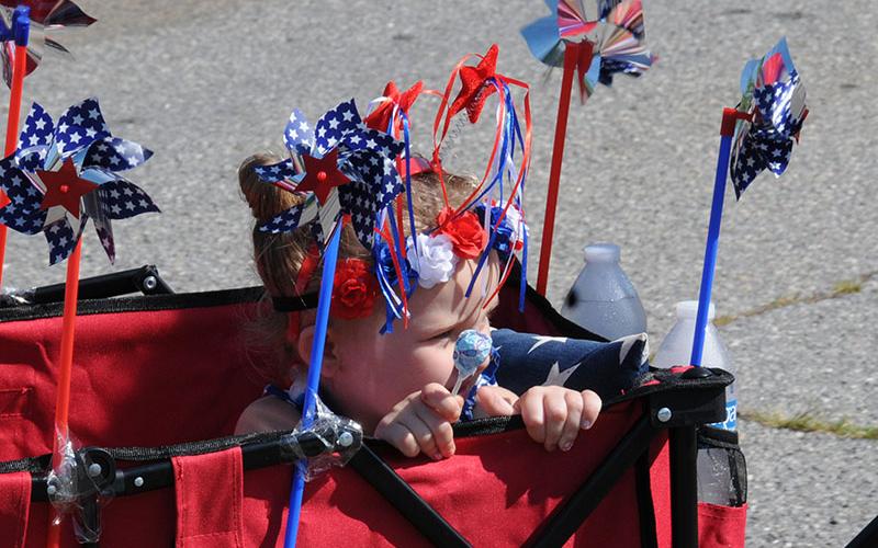 No matter how young or old, the Oldtimers Parade July 4 brought out red, white and blue patriotism among all ages.