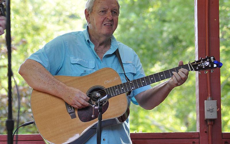 This gentleman entertained the Thursday night Pickin’ in the Park crowd with his guitar at Ron Henry Horseshoe Bend Park Thursday, July 14.