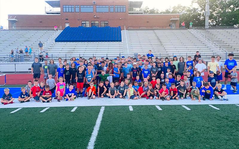 The Fannin County High School football team and coaching hosted the annual Youth Football Camp for kids in kindergarten through eighth grade this past week at the High School Stadium. Camp organizers said about 100 athletes took part.