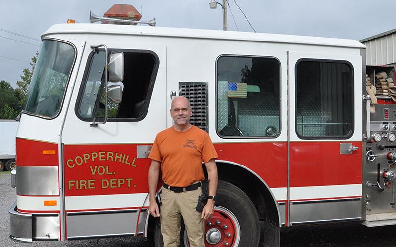 Pictured is Martin Senterfitt, the new Fire Chief for Copper Basin Fire and Rescue. Senterfitt previously retired from Jacksonville Fire and Rescue and has 38 years of firefighting experience.
