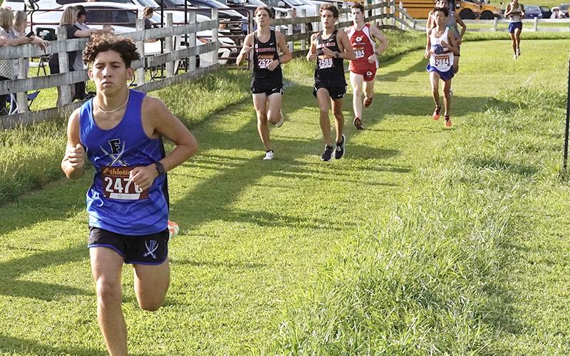 Zechariah Prater extends his lead during the Cookies ‘n Quotes race at Tallulah Falls High School Tuesday, September 6.