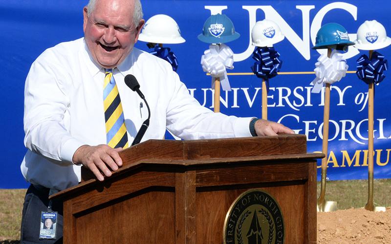 Sonny Perdue spoke to the comments of UNG Blue Ridge student Emma Mitchell.