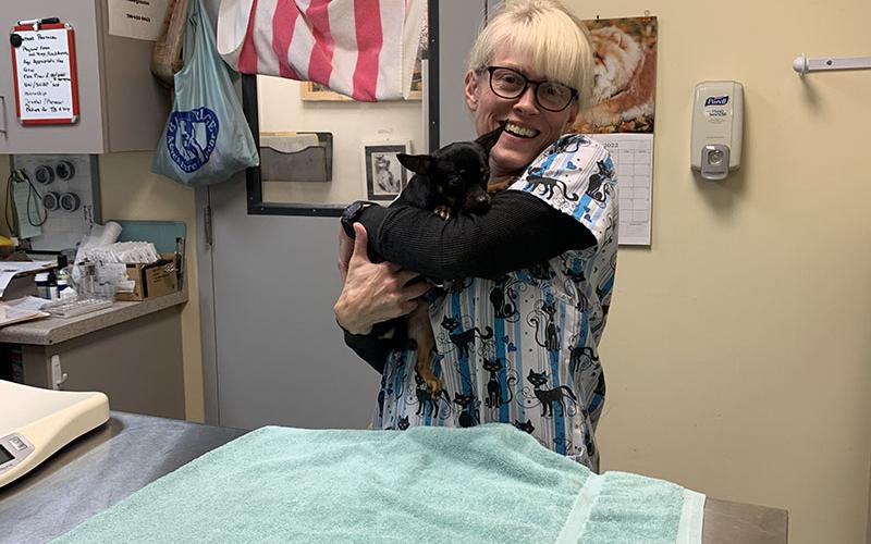 Dr. Julie Grisham is the veterinarian who will be offering services at Humane Society of Blue Ridge’s new clinic. She is currently working with the group’s adoption center. Grisham graduated from Mississippi State College of Veterinary Medicine in 2022.