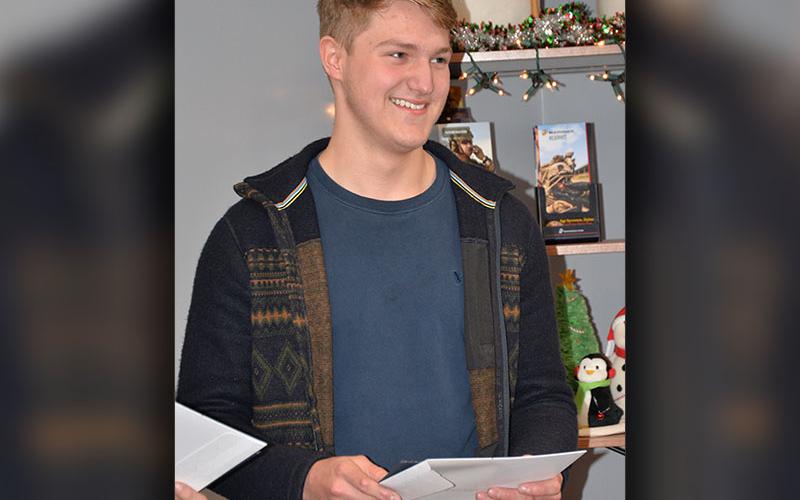Bryce Ware is all smiles after reading his acceptance letter from Georgia Tech.