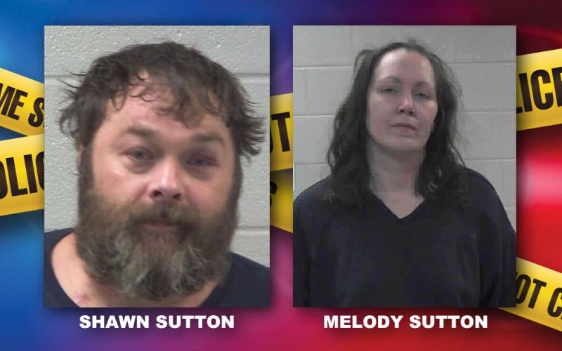 Shawn Douglas Sutton, left, and Melody Anne Sutton.