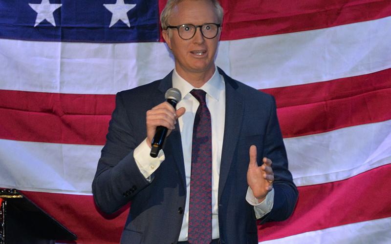 Republican leader Frank Wood talked of the party’s focus.