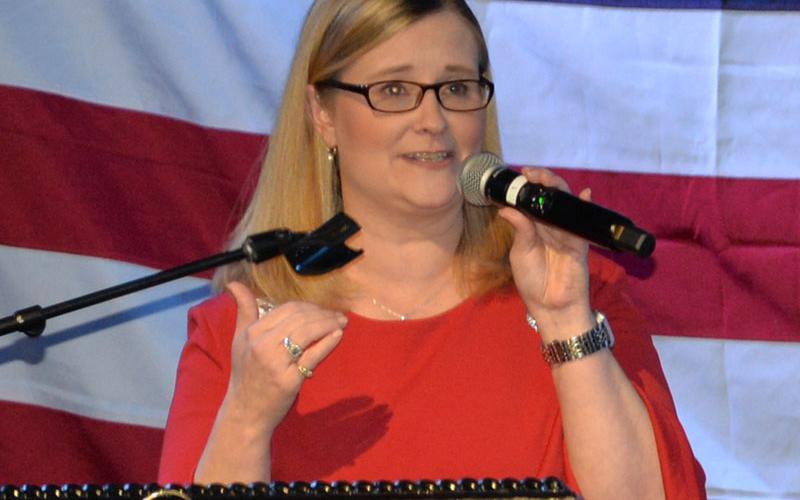 Republican leader Rebecca Yardly talked of the party’s focus.