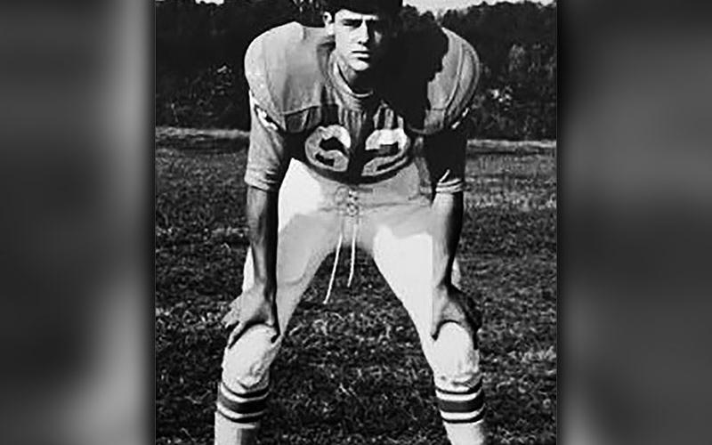 Doug Davenport is pictured ready for football as a sophomore at West Fannin High School.