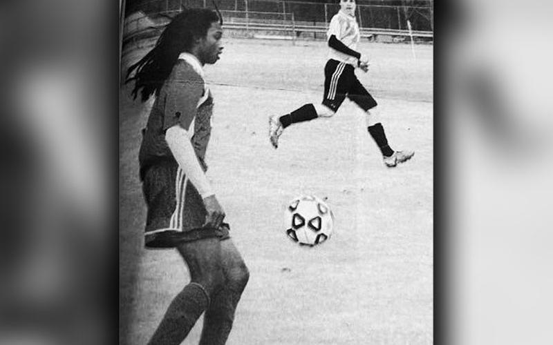 Allen is shown in soccer action at Fannin County High School during his high school career.
