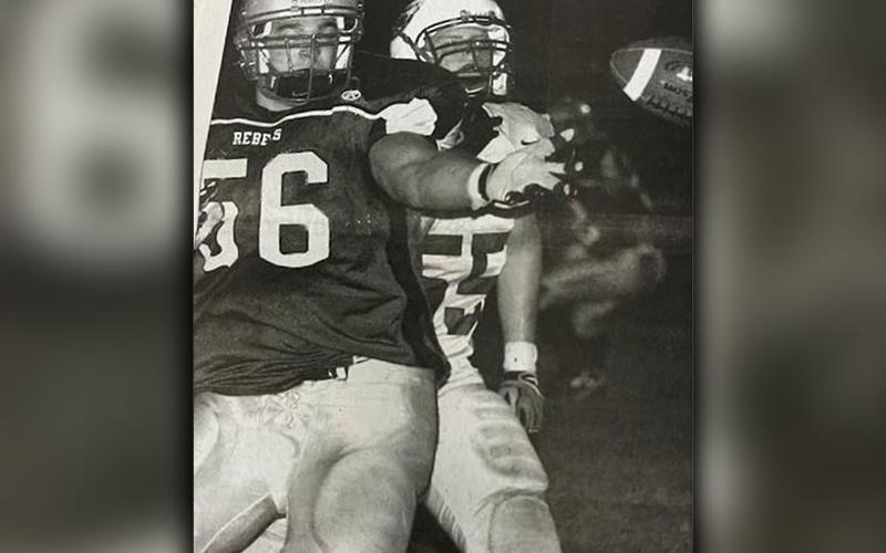 Bryant Meeks makes a big defensive play for the Rebels in 2007.