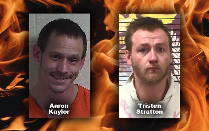 Two suspects charged with arson