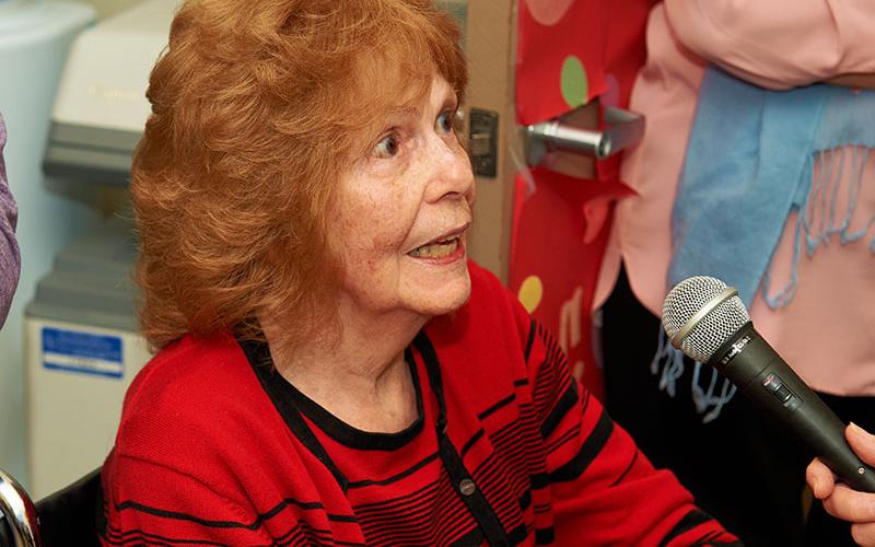 Carmi Wood, shown here at the anniversary celebration, was one of the founders and the first board chairperson of Mineral Springs Center.