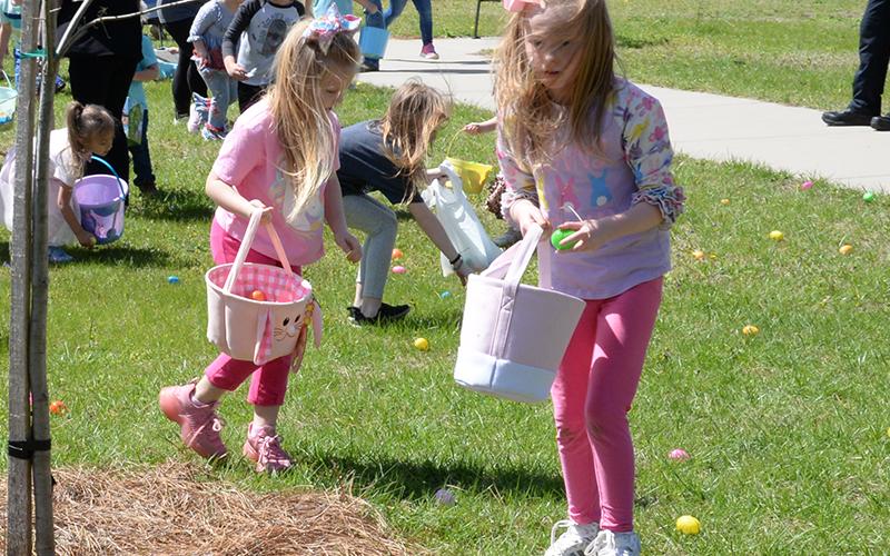 These youngsters were not about to slow down on their hunt for Easter Eggs April 1 in McCaysville.